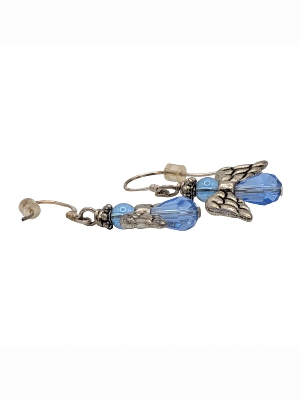 Sterling Silver Angel Wings Earrings